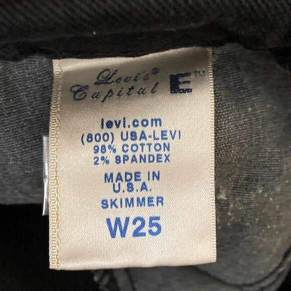 Vintage Levi’s Capital E “Skimmer” Low Skinny Jeans – Made in USA, W25 - Picture 7 of 10